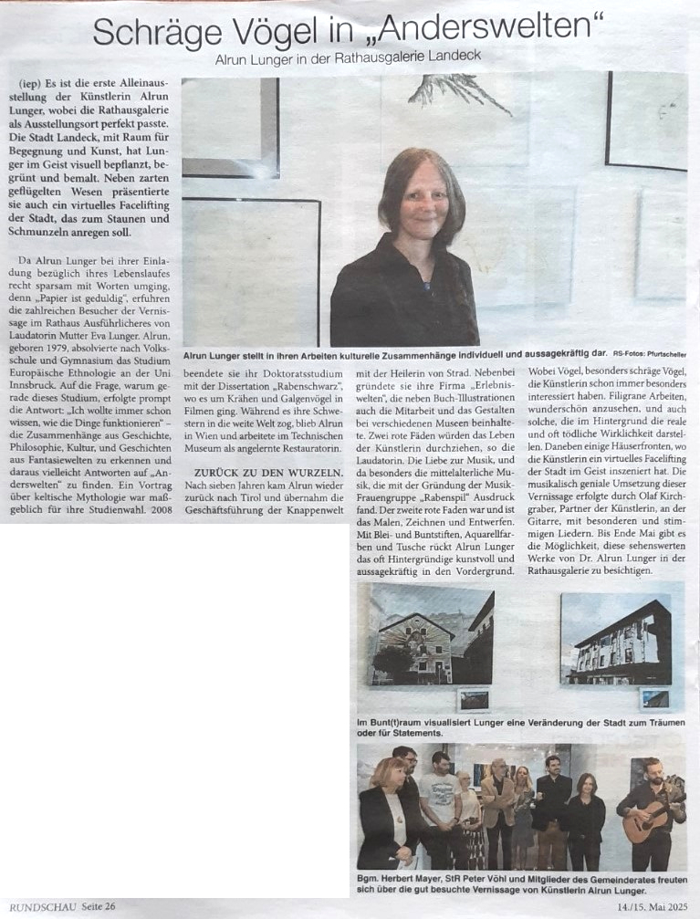 Pressebericht der Rundschau Landeck vom 14./15.05.2025